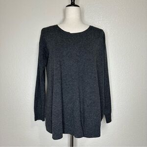 Kuho Wool Blend Gray Long Sleeves Sweater